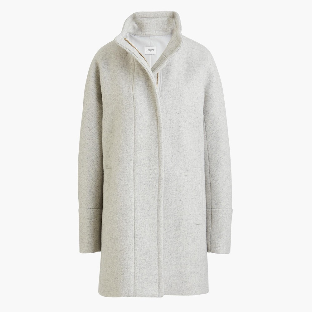 J. Crew City Cost Light Gray Wool